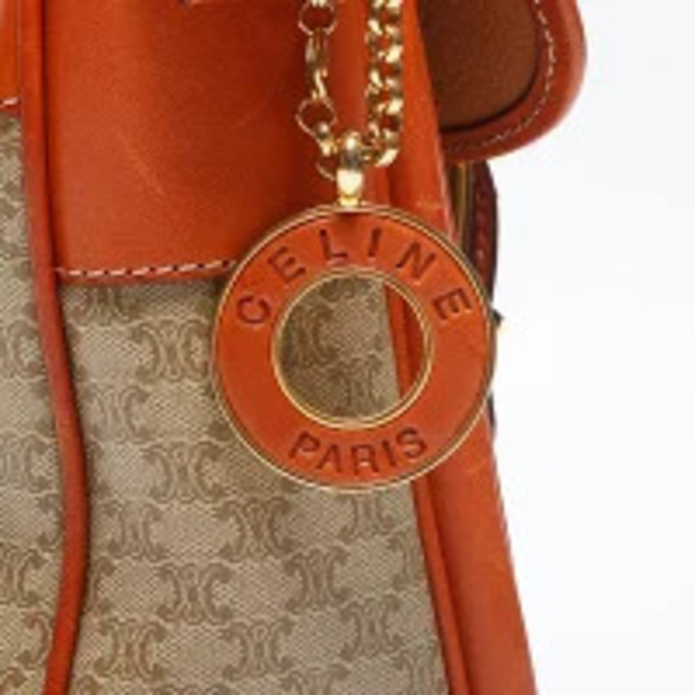 Celine Macadam Messenger Bag Shoulder Beige - Picture 9 of 13